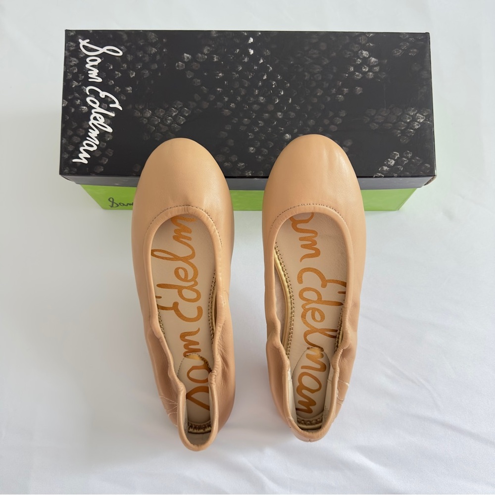 NWT Sam Edelman ballet Flat, Fritz, Nude leather Size 8